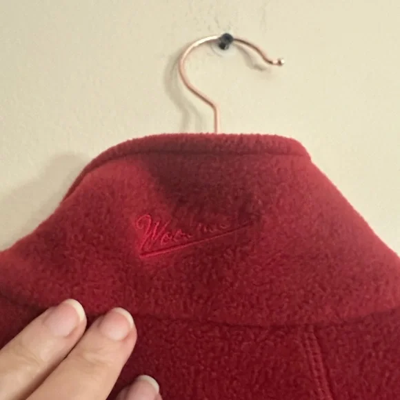 Woolrich Scarlet Fleece Vest size Large Petite - Picture 4 of 8